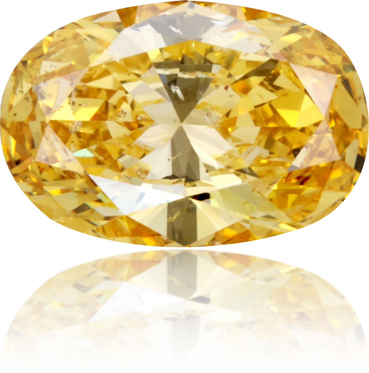 Diament 1.03 ct Fancy Deep Orangey Yellow/SI2