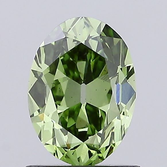 1.13 CT Fancy Vivid Green OVAL