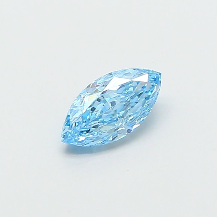 1.02 CT Fancy Vivid Blue MARQUISE