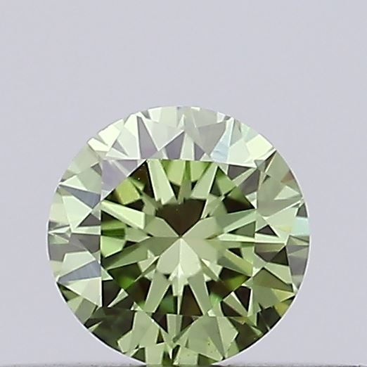 0.23 CT Fancy Vivid Green ROUND