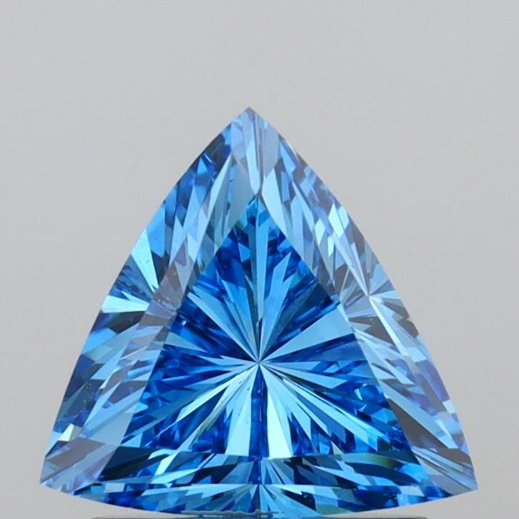 1.08 CT Fancy Vivid Blue TRIANGULAR