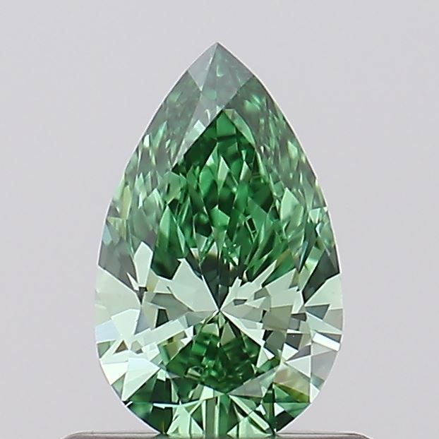0.5 CT Fancy Vivid Green PEAR