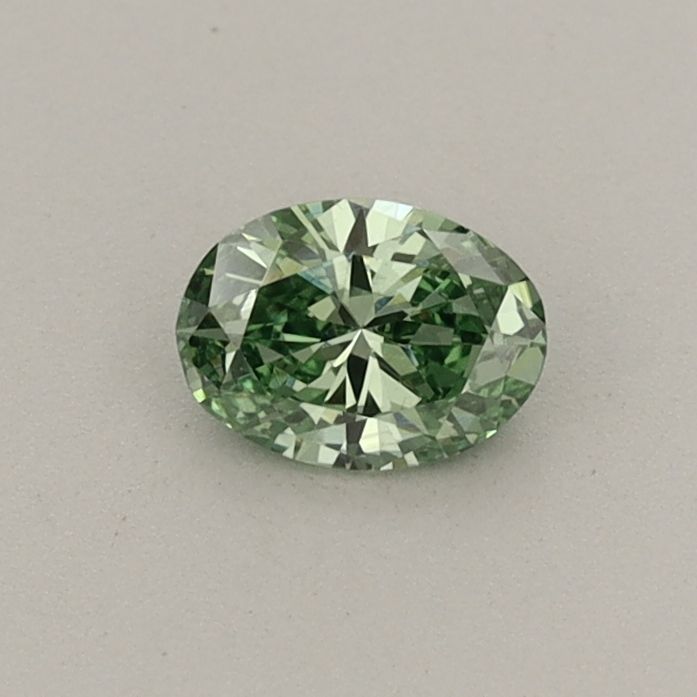 0.27 CT Fancy Vivid Green OVAL
