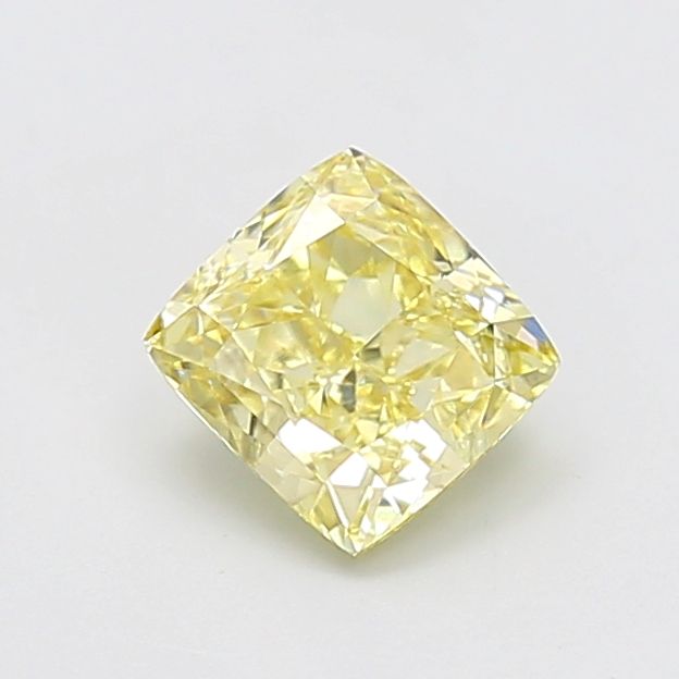 1.53 CT Fancy Yellow CUSHION MODIFIED