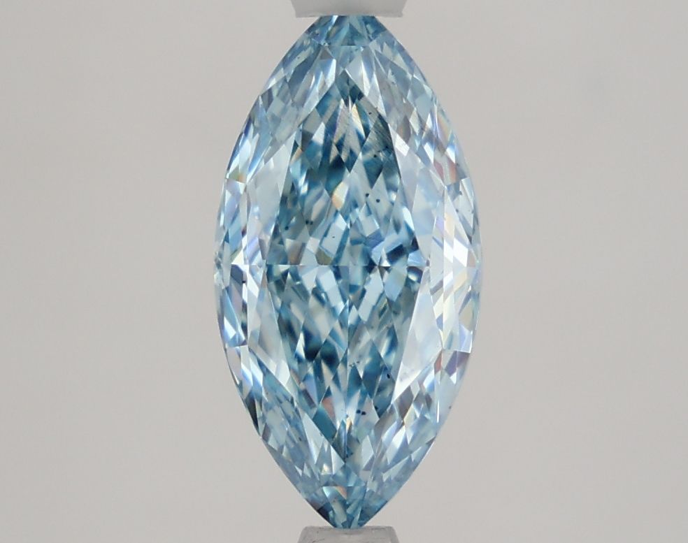 1.85 CT Fancy Vivid Blue MARQUISE