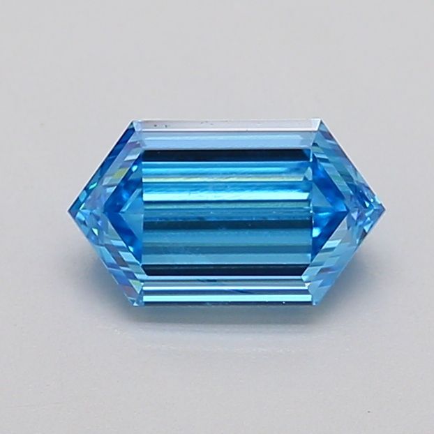 0.84 CT Fancy Vivid Blue HEXAGONAL