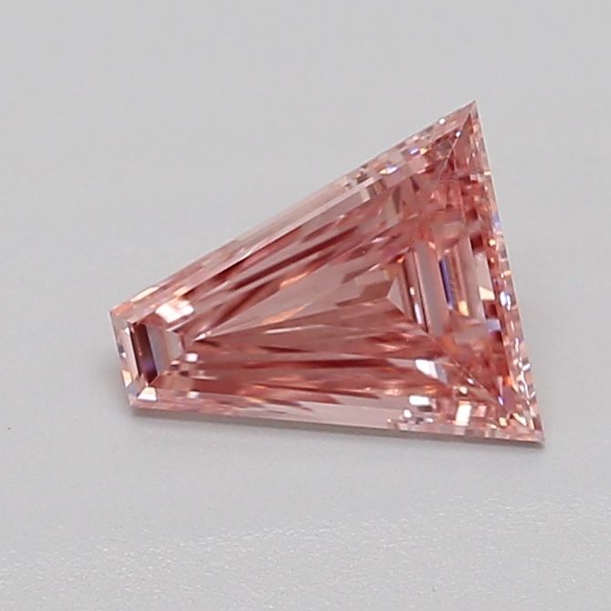 0.63 CT Fancy Intense Pink TAPERED BAGUETTE