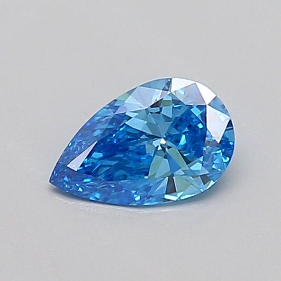 0.32 CT Fancy Vivid Blue PEAR