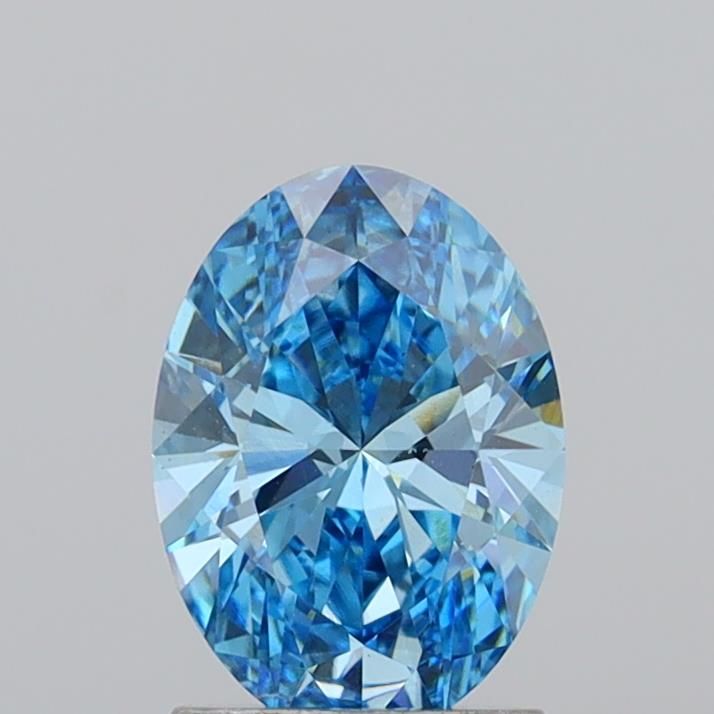 1.5 CT Fancy Vivid Blue OVAL