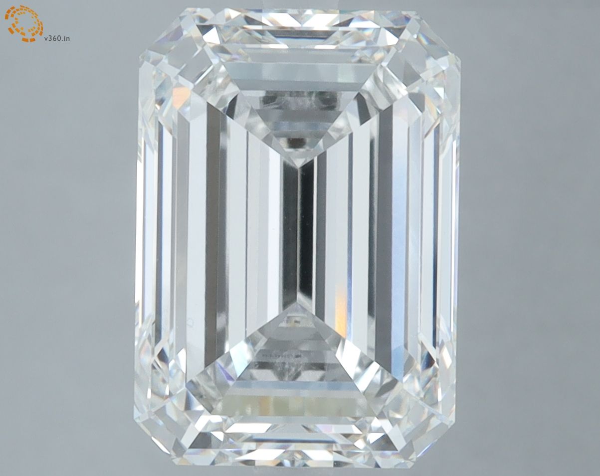 6.63 ct. emerald Lab Grown Diamond front image