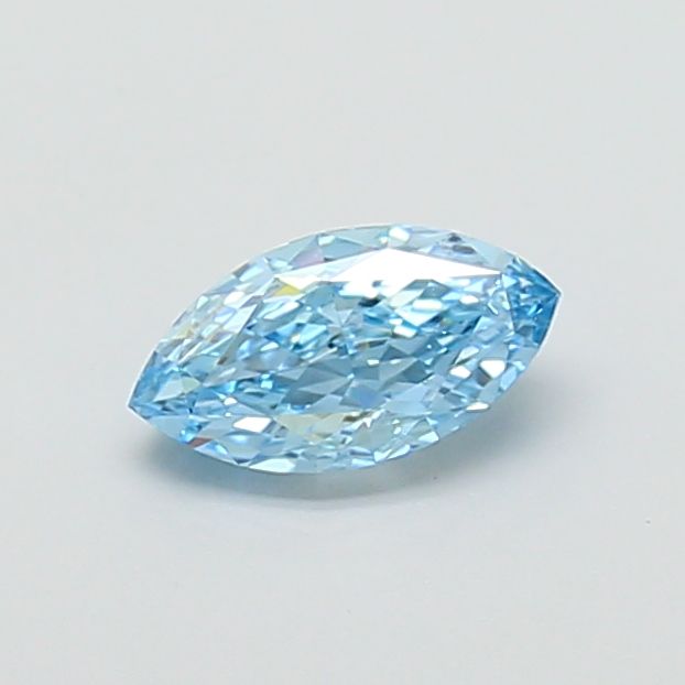 1.08 CT Fancy Vivid Blue MARQUISE