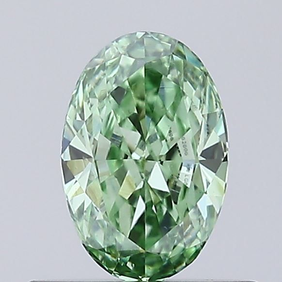 0.47 CT Fancy Vivid Green OVAL