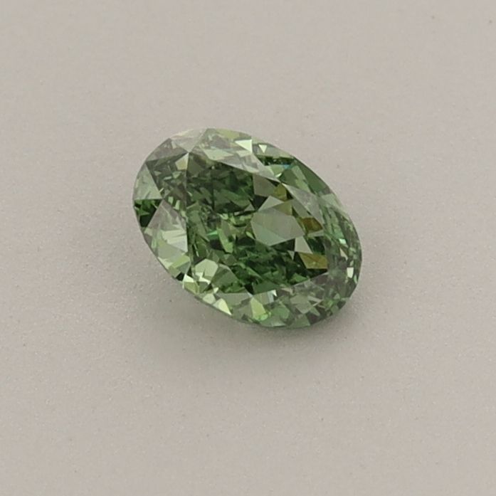 0.29 CT Fancy Vivid Green OVAL