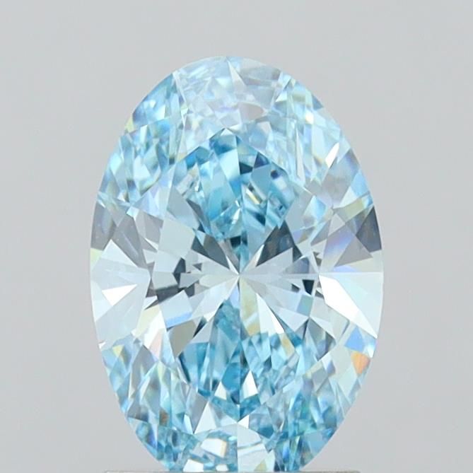 1.74 CT Fancy Vivid Blue OVAL