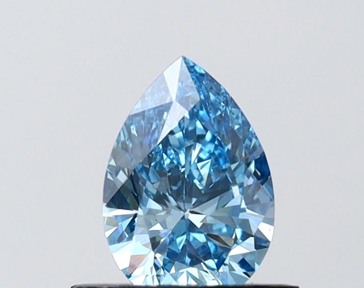0.64 CT Fancy Vivid Blue PEAR
