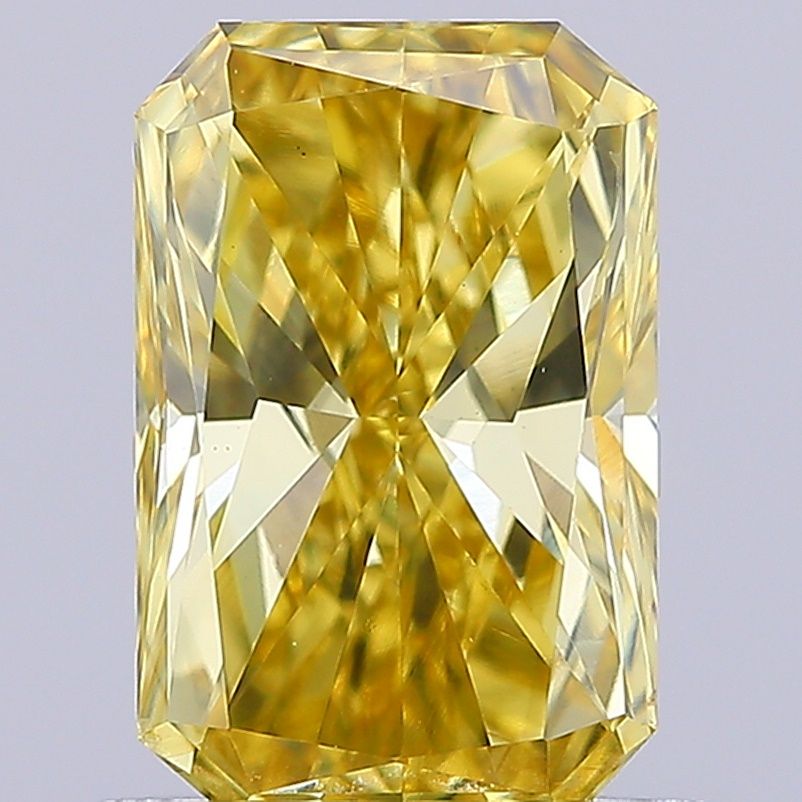 0.89 CT Fancy Vivid Yellow RADIANT