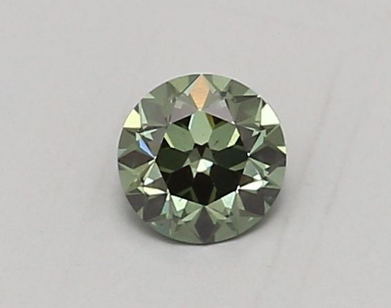0.43 CT Fancy Vivid Green OLD EUROPEAN CUT