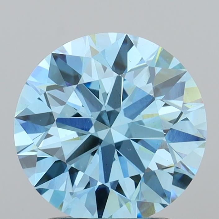 2.06 CT Fancy Vivid Blue ROUND