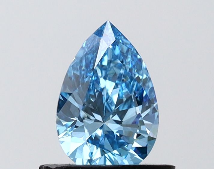 0.68 CT Fancy Vivid Blue PEAR