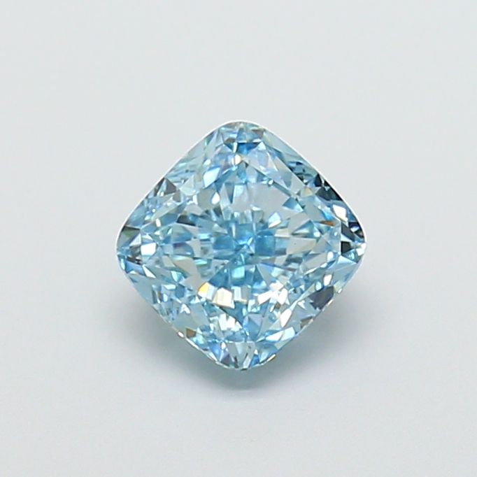 1.33 CT Fancy Vivid Blue CUSHION MODIFIED