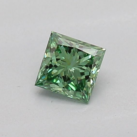 0.18 CT Fancy Vivid Green PRINCESS