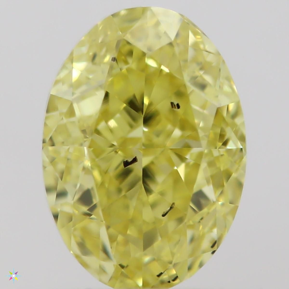 Diament 0.76 ct Fancy Intense Yellow/SI2