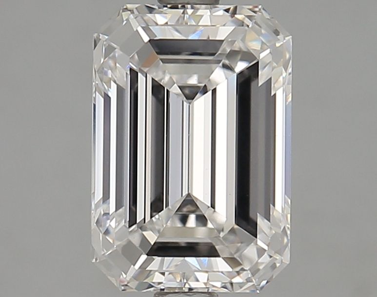 Diamant Émeraude 2.71 ct - Couleur D - Pureté VVS2