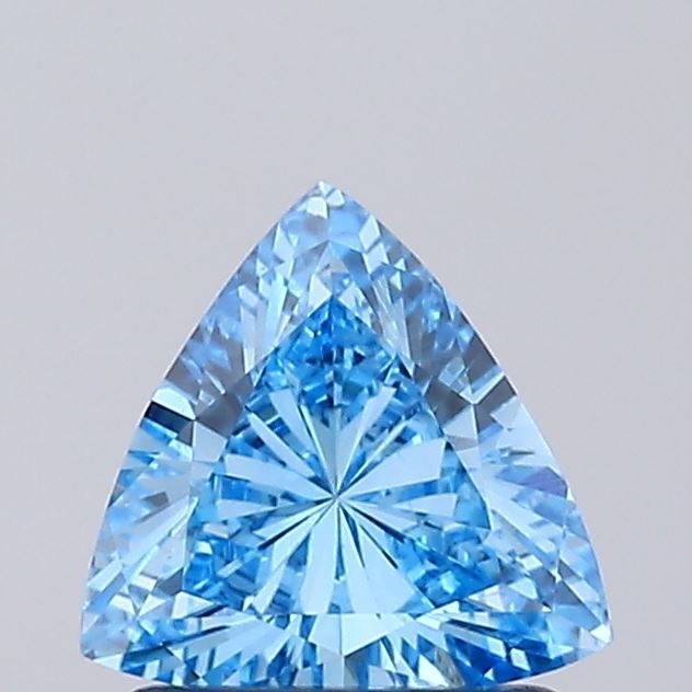 0.75 CT Fancy Vivid Blue TRIANGULAR