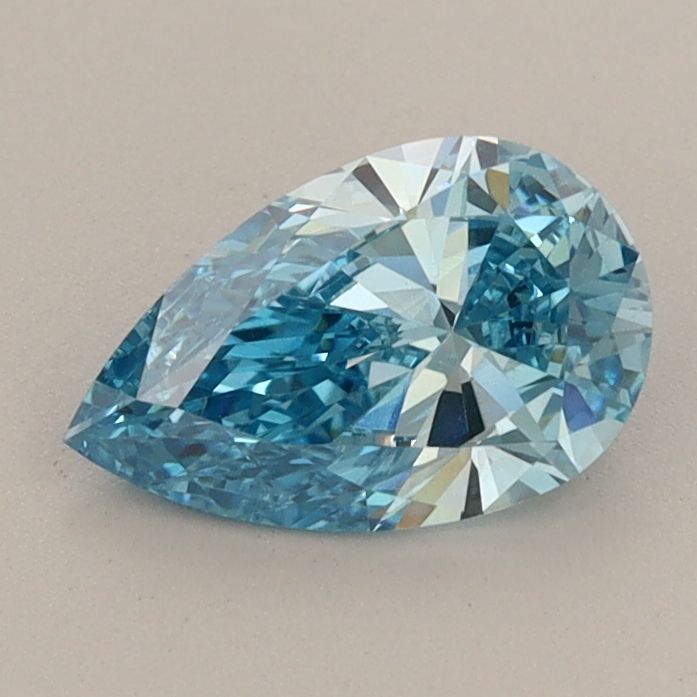 0.79 CT Fancy Vivid Blue PEAR