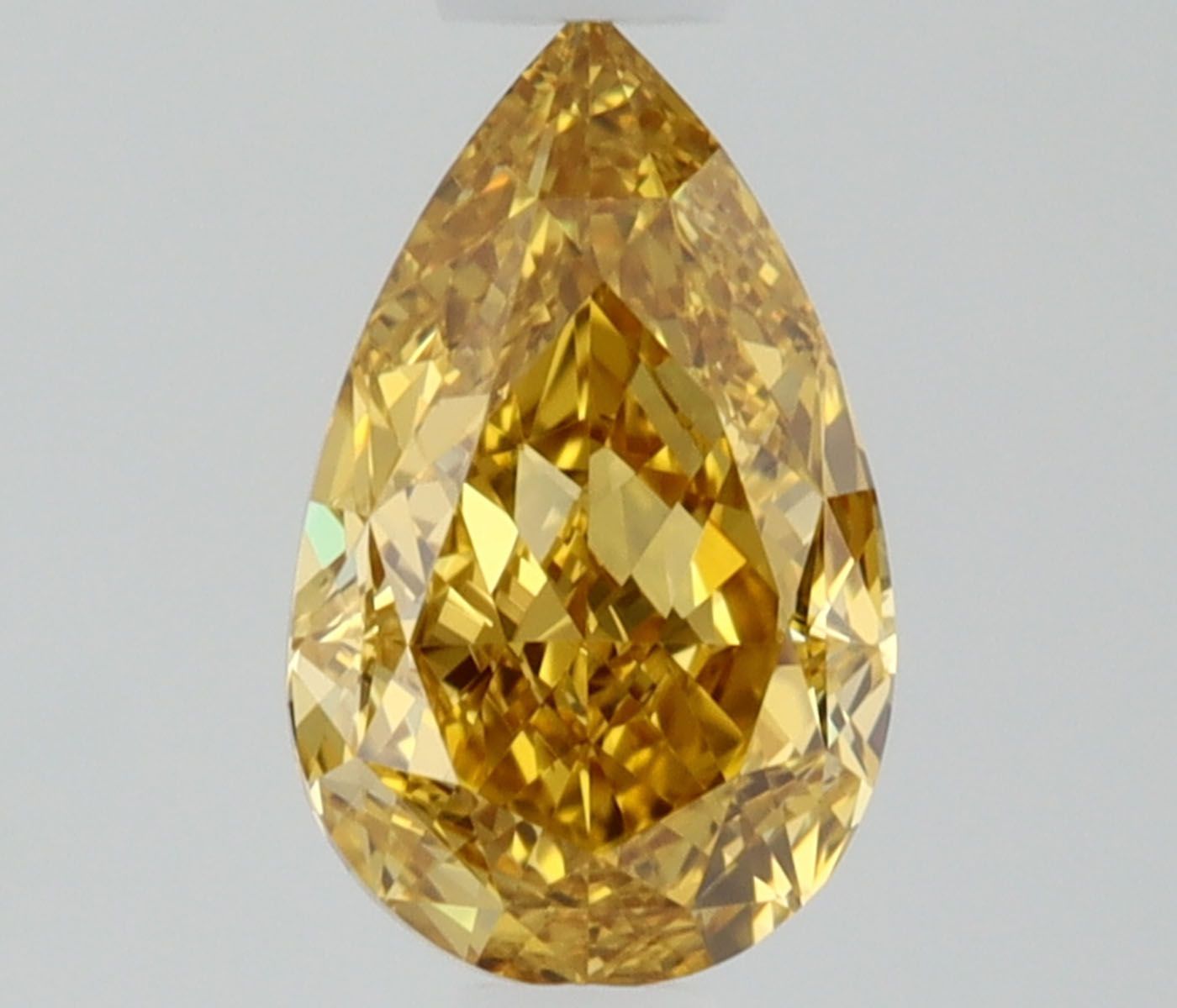 Diament 0.58 ct Fancy Deep Orangey Yellow/IF
