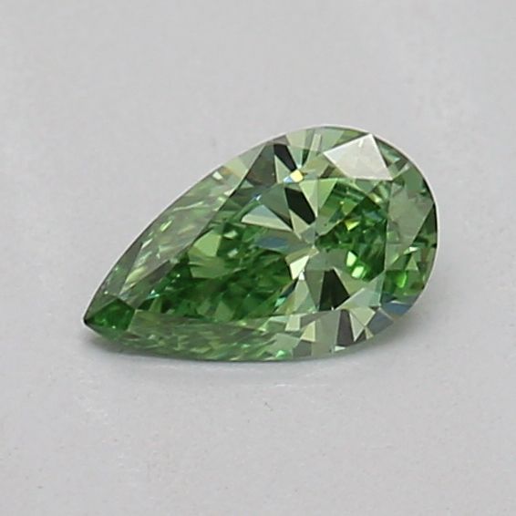 0.16 CT Fancy Vivid Green PEAR