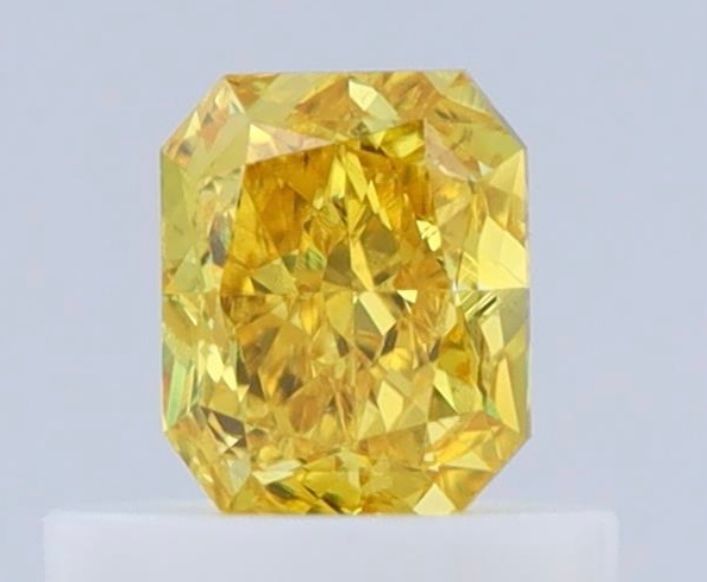 Diament 0.5 ct Fancy Vivid Orangey Yellow/VS2
