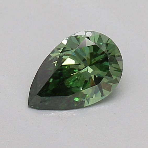 0.22 CT Fancy Vivid Green PEAR