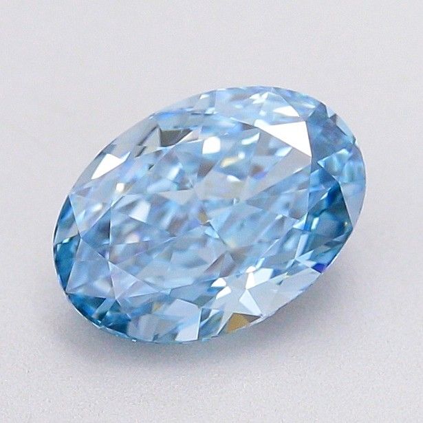 1.07 CT Fancy Vivid Blue OVAL