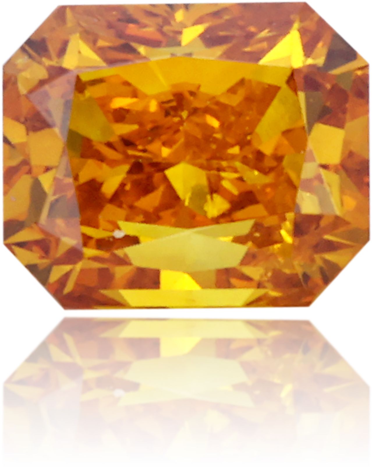 Diament 0.65 ct Fancy Deep Orange/I1