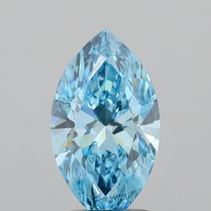 1.34 CT Fancy Vivid Blue MARQUISE