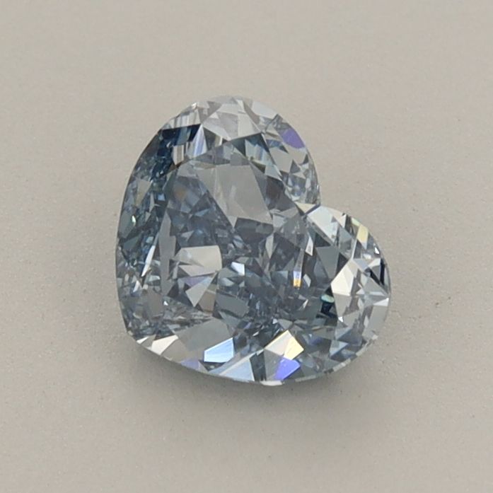0.71 CT Fancy Vivid Blue HEART