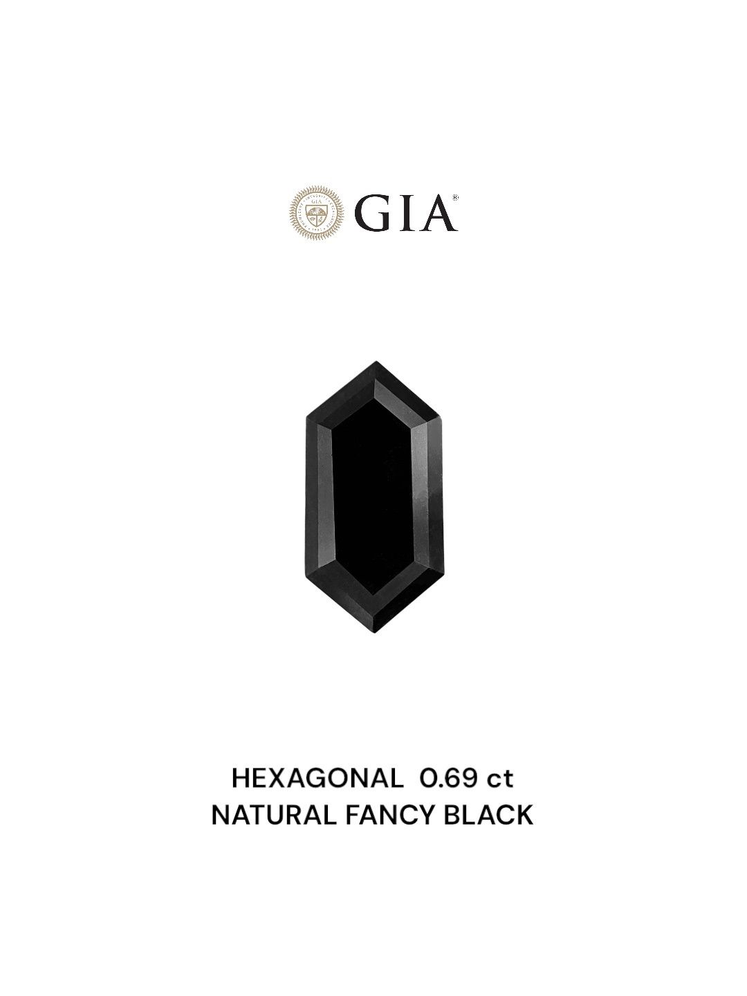 Diament 0.69 ct Fancy Black/VVS2