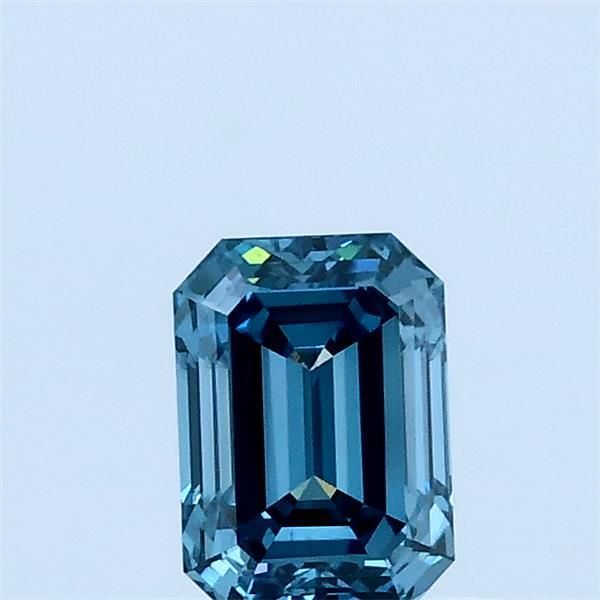 0.54 CT Fancy Vivid Green Blue EMERALD