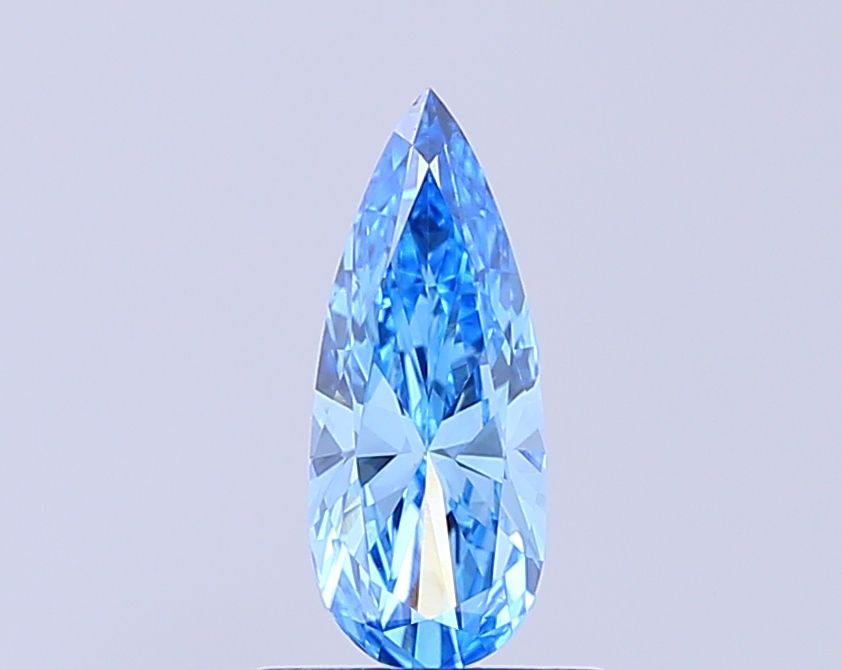 0.67 CT Fancy Vivid Blue PEAR