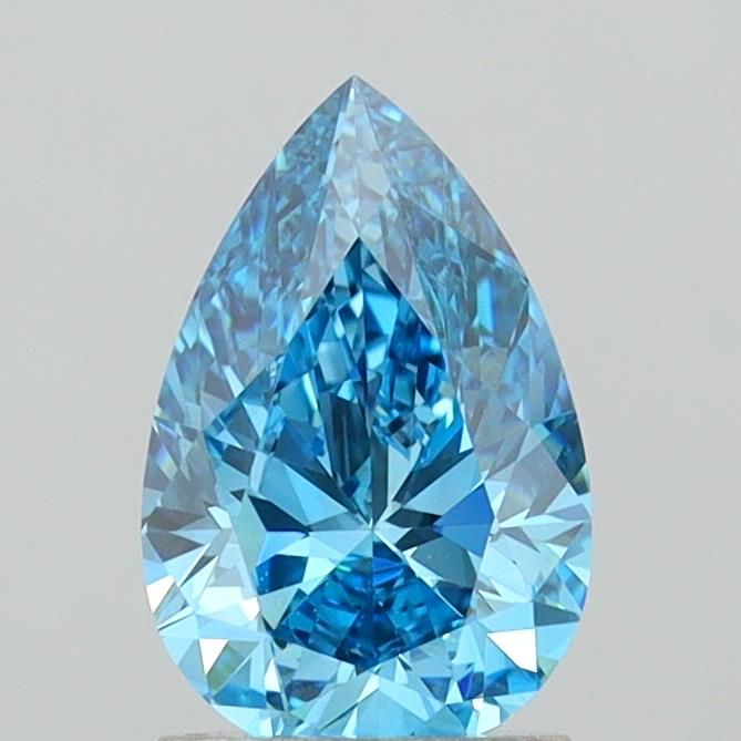 1.5 CT Fancy Vivid Blue PEAR