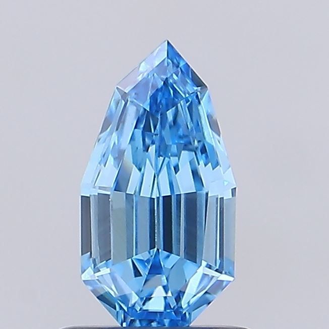 0.68 CT Fancy Vivid Blue PEAR