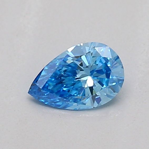 0.17 CT Fancy Vivid Blue PEAR