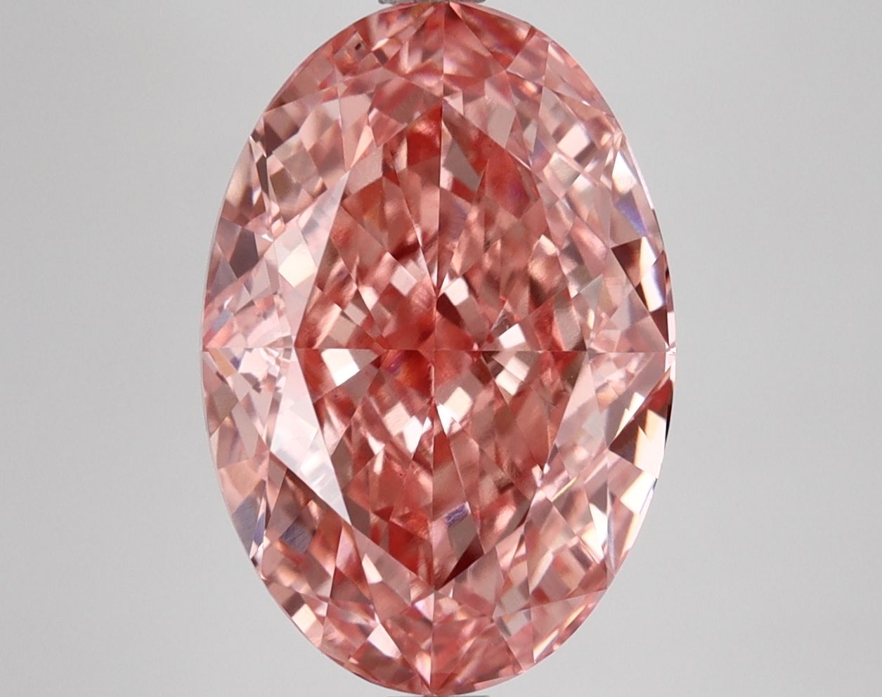 5.72 ct. oval Lab Grown Diamond front image