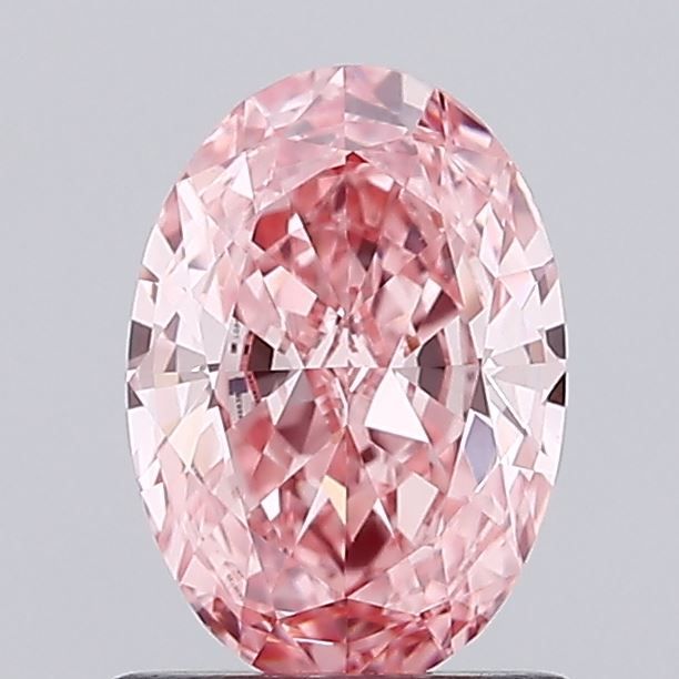 0.98 CT Fancy Vivid Pink OVAL