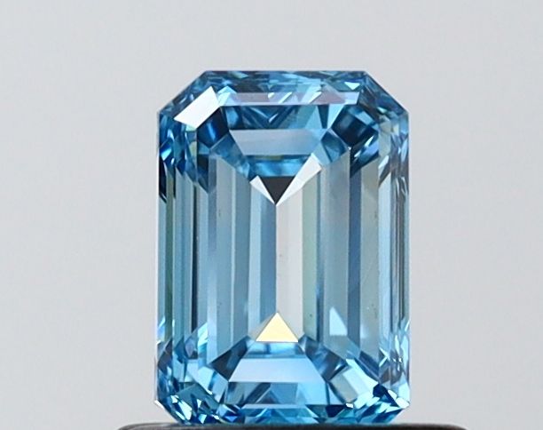 0.72 CT Fancy Vivid Blue EMERALD