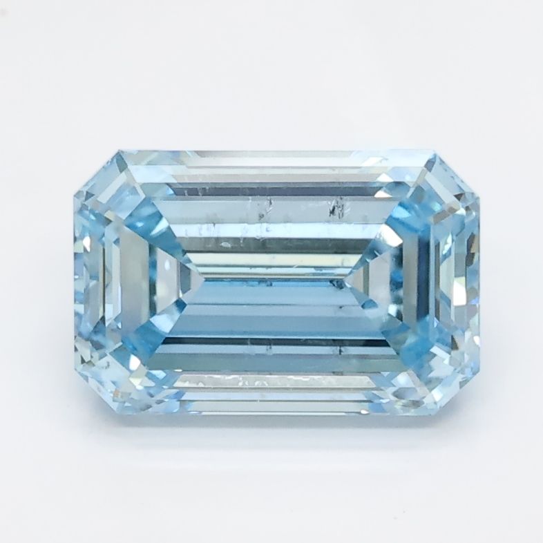1.53 CT Fancy Vivid Blue EMERALD