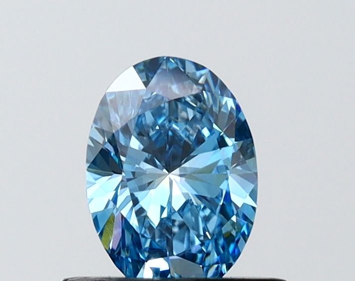 0.75 CT Fancy Vivid Blue OVAL