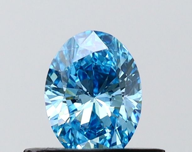 0.49 CT Fancy Vivid Blue OVAL