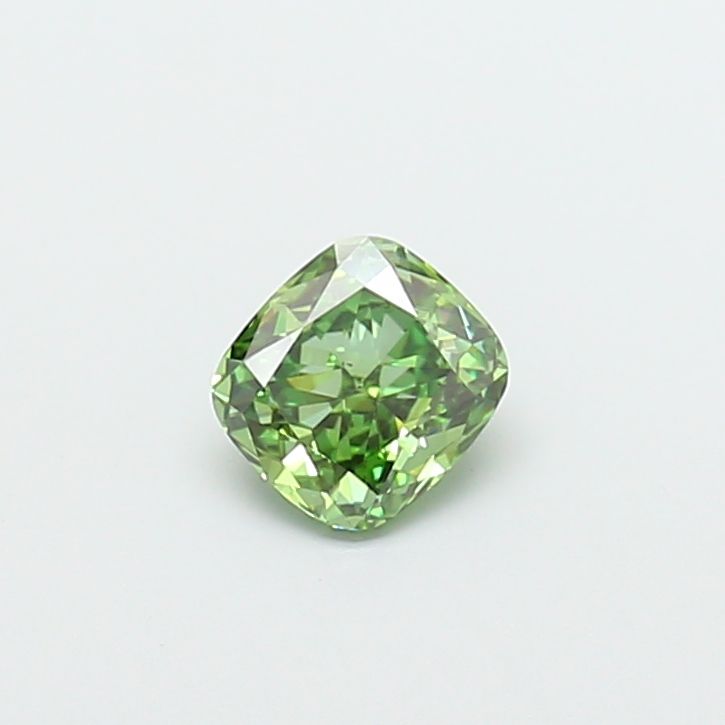 1.03 CT Fancy Vivid Green CUSHION MODIFIED